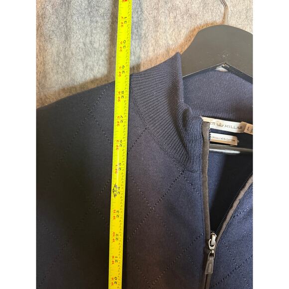 Peter Millar Apex Mens Large Blue TPC Sawgrass Wool/Cotton Jacket Elbow Pads - Picture 8 of 8